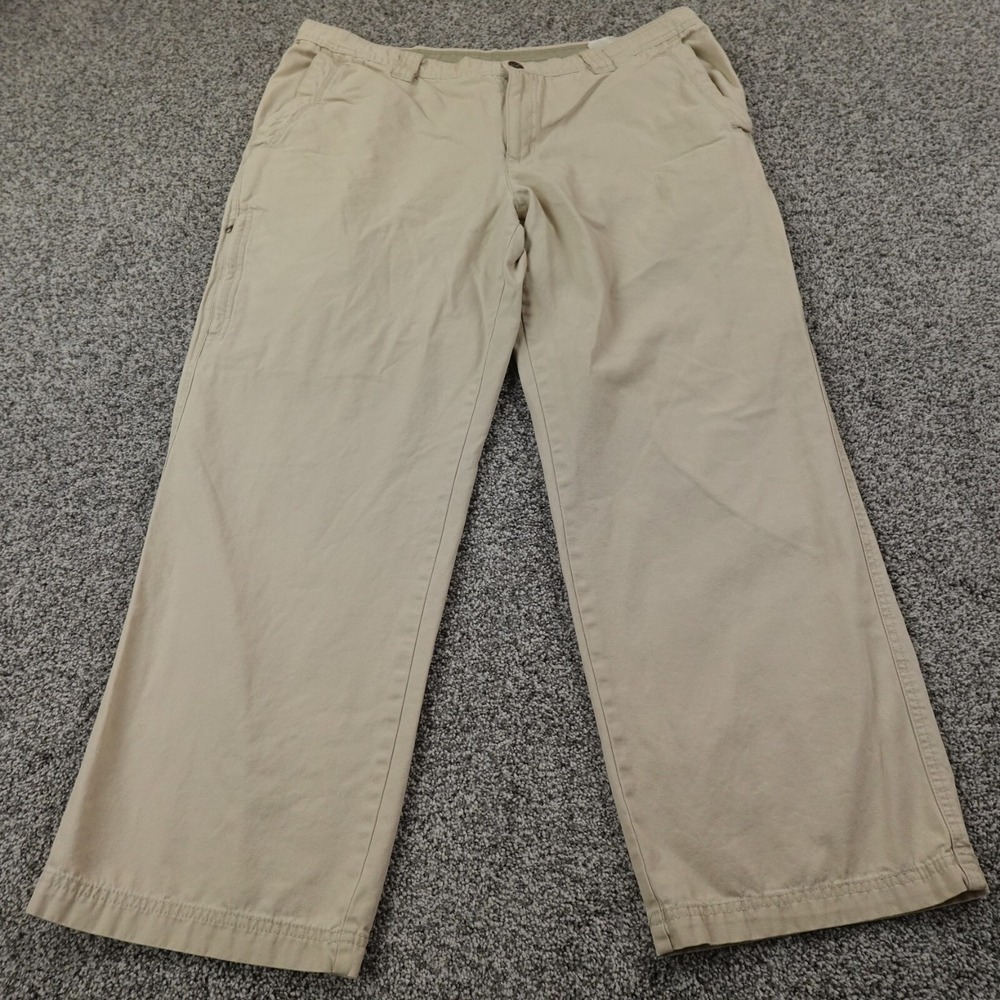 Columbia Pants Mens 40X30 Beige Tan Cargo Chino Omnishield Outdoor Hiking Trail